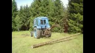 Самодельный  кран  к  трактору   3