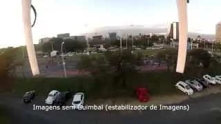 Brincando em um domingo ensolarado,....Drone Gasometro Porto Alegre