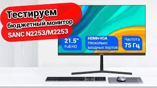 Обзор бюджетного монитора и тестирование матрицы | SANC N2253/M2253
