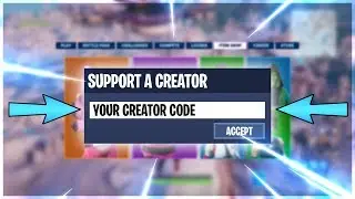 FORTNITE SUPPORT A CREATOR CODE ANIMATION !