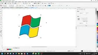 How to create Window Logo in corelDRAW....#coreldraw