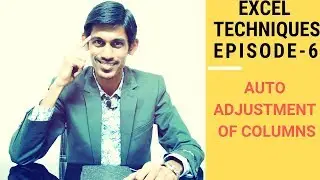 How to auto adjust the width of cells in MS Excel|Excel technique| CA Devashish Kogata|