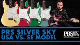 PRS SE vs USA John Mayer Silver Sky Comparison Shootout