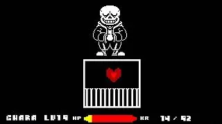 Megalomaniac fight glitchtale sans!