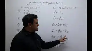 Integration#Class-12#Exercise-7.5#Partial Fraction Method#Part-1