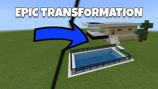 MINECRAFT:EPIC TRANSFORMATION | 0 TO 100% | SMALL MODERN HOUSE!