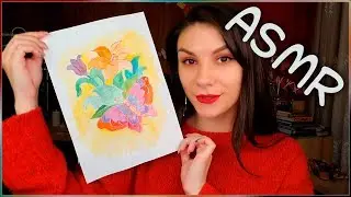 ART ASMR 🎨 DRAWING FOR BEGINNERS ✨ Whisper in Russian, Video for Sleep