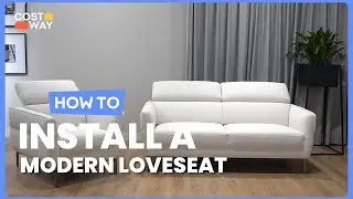 How to Install the 72.5 Inch Modern Fabric Loveseat Sofa Couch | HV10184WL-12 