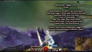 GW2│ WvW - The REAL Reason Why People HATE THIEF ( Sword/ Dagger ) - Full Explanation 2024