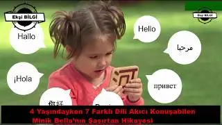 4 Yaşındayken 7 Farklı Dil Konuşabilen Minik Bella