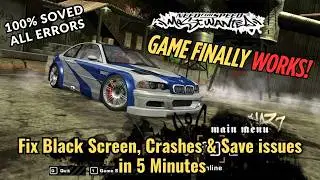 Fix NFS Most Wanted Black Screen, Crashes & Save Errors on AMD GPUs | Windows 10/11 Guide (2025)