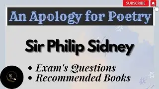An Apology for Poetry by Sir Philip Sidney | Literary Criticism | Exam questions | Recommended book