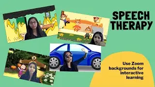 Tele Speech Therapy on Zoom using a Green Screen - Making sessions Interactive and Effective