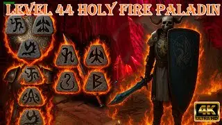 Insanely Strong Level 44 Holy Fire Paladin – Clears Monsters Fast | Diablo 2 Resurrected