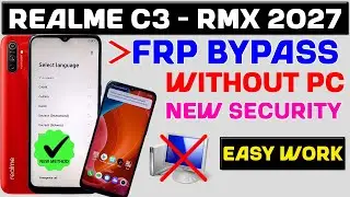 Realme C3 rmx 2027 Frp Bypass Without Pc | Android 10 | (RMX2020) Google Account Bypass 2026
