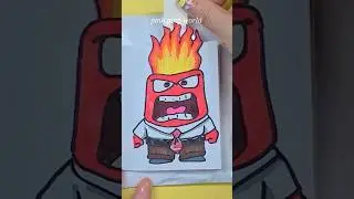 Inside Out 2 Squishy game book #blindbag #paperdiy #shorts