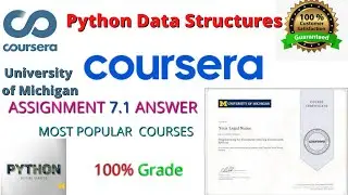 Python Data Structures Assignment 7.1 Solution [Coursera] | Assignment 7.1 Python Data Structures
