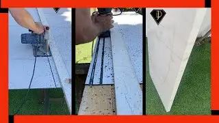 🔥 Cómo Plegar una Placa Decorativa JD para una Encimera de Baño 🤜 Uso una simple Fresadora 👍