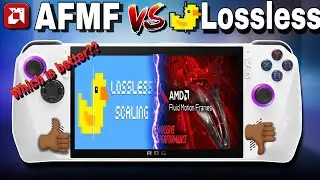 AFMF Vs Lossless Scaling Asus Rog Ally Which Is The Best Frame Generation For AAA Games?