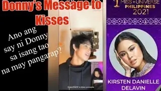 DONKISS Mensahe ni Donny kay Kisses sa pagsali sa MUP2021 #missuniversephilippines2021