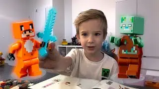 СТРОЮ ДОМ ЛИСЫ В LEGO MINECRAFT И УЧУ АНГЛИЙСКИМ СЛОВАМ