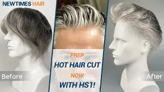 Salon Hair Styling Tutorial: Thin Skin Hair System Quick Cut | Styling a Hair System | Hair Tips