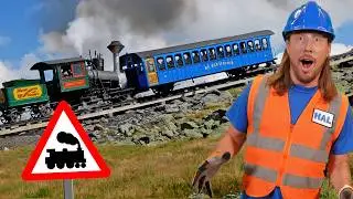 Handyman Hal explores Trains | Mt. Washington Cog Railway | Steam Engine Train