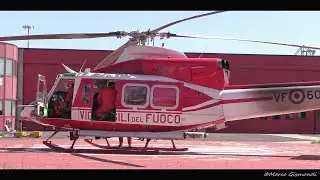 Agusta-Bell AB-412 START-UP very close! INCREDIBLE SOUND!! Pratt & Whitney Canada PT6T