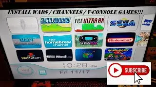How to Install Wads / Channels & Virtual Console Games on the Nintendo Wii!
