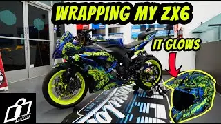 WRAPPING MY ZX6R FOR 2021