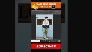 1-Minute Photoshop Trick - How To Place Text Behind An Object in a Photo  