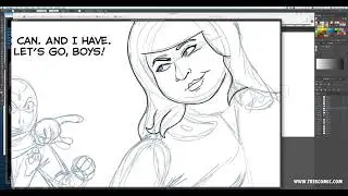 Drawing a Comic Strip - Time Lapse