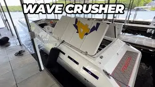 Running my 42ft Fountain powerboat at Lake of the Ozarks on 4th of July weekend!