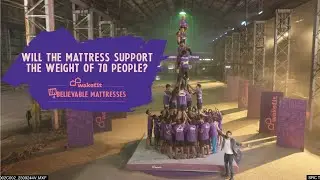 Can the Wakefit Mattress survive a human pyramid?#TheUnbelievableMattress