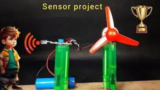 how to make simple ir sensor project for school students / automatic fan / sensor project