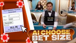RANDOM AI CHOOSE BET SIZE IN BLACKJACK