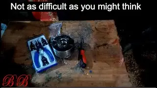 Replacing a pinion on a wood turning chuck
