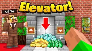 Making a SECRET ELEVATOR in Minecraft Create