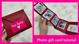Kartu ucapan dengan foto tutorial