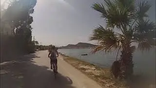 Riding the mountainbike on Zakynthos in 2018