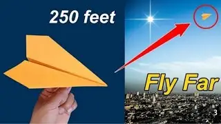 How to make paper airoplane  250 feet  100% work @ mahin art and craft