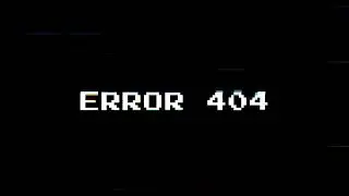 Error 404 Glitch Effect Animation on Black Background