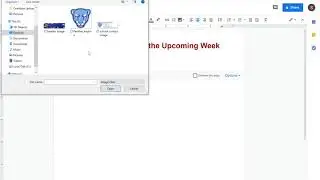 Inserting a Header and Image Google Docs