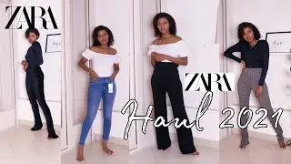 HUGE ZARA TRY-ON HAUL | SPRING 2021 TRANSITION HAUL Glow charls