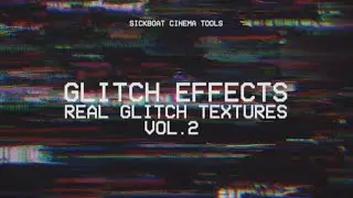 Glitch Effects: Real Glitch Texture Overlays (Vol. 2) | Glitch Textures Pack