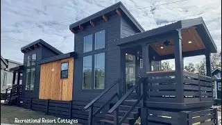 TINY HOME SHOW exclusive all new STARLING park model RV tiny home with KING SIZE BED