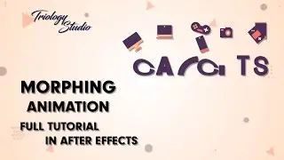 Morphing Animation in After Effects | Object To Text Morphing Animation | Triology Studio