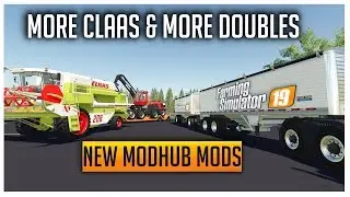 New Double Trailer Mod and Claas Harvester Mod |  ModHub Update | Farming Simulator 19