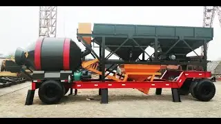 Mobile Concrete Batching Plant Working Video