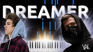 Alan Walker - Dreamer (Piano Cover) by Peter Buka - Tutorial